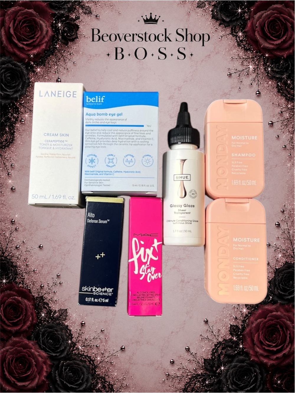 NEW High-End Skincare & Haircare 7-Piece Beauty Bundle –